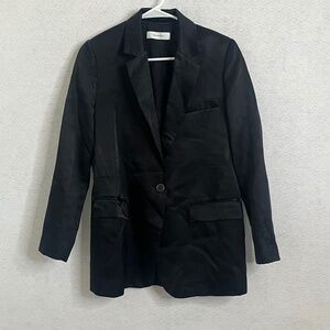 Pomandère Black Tailored Blazer – Made in Italy